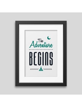 Affiche encadrée The adventure begins